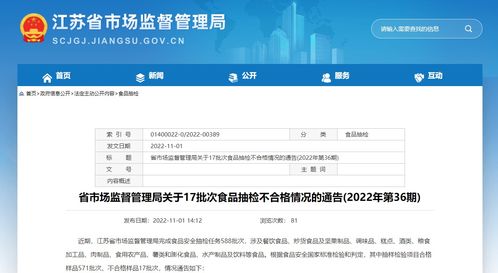 江蘇省市場(chǎng)監(jiān)督管理局公布餐飲食品抽檢結(jié)果 14批次中2批次不合格，遠(yuǎn)程健康管理服務(wù)助力食品安全監(jiān)管